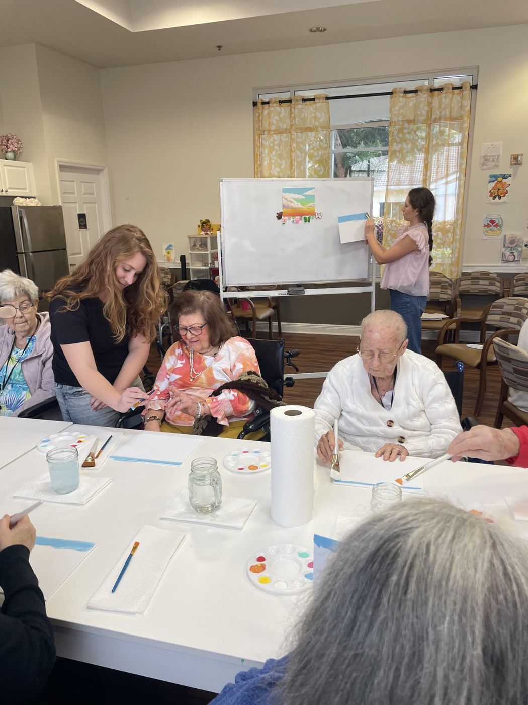 A JoyWorks Flow Paint session in full swing at a partner facility
